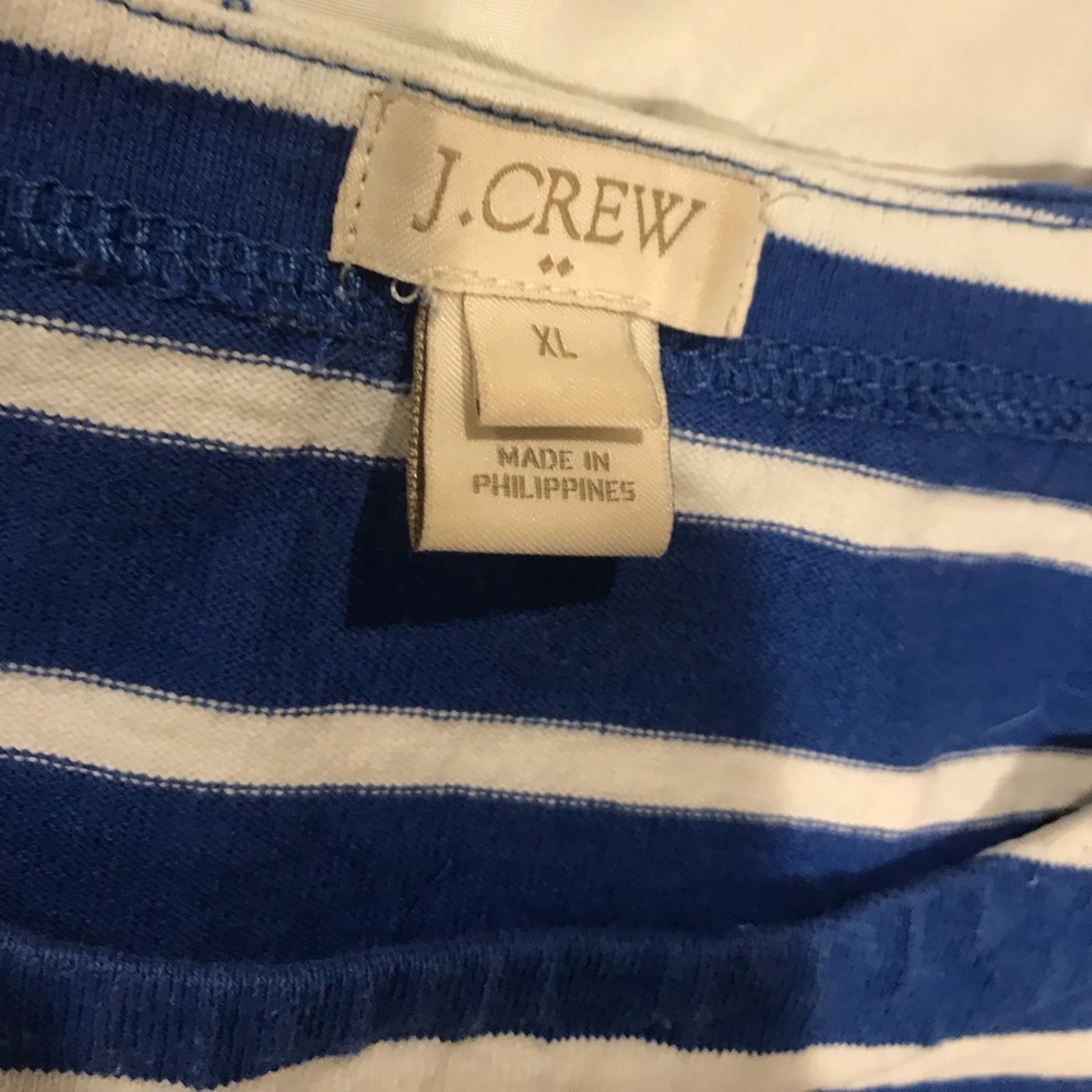 K crew striped dress with zippers